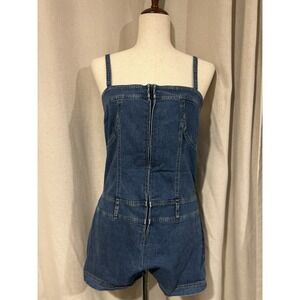Rag Women's‎ Romper Denim Blue Size Large